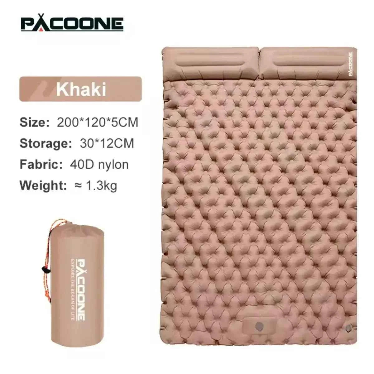 Foldable Outdoor Camping Inflatable Mattress - Warm, Ultra-Wide, Thick, Ultra-Light - Double-Use for Indoor Sleeping,