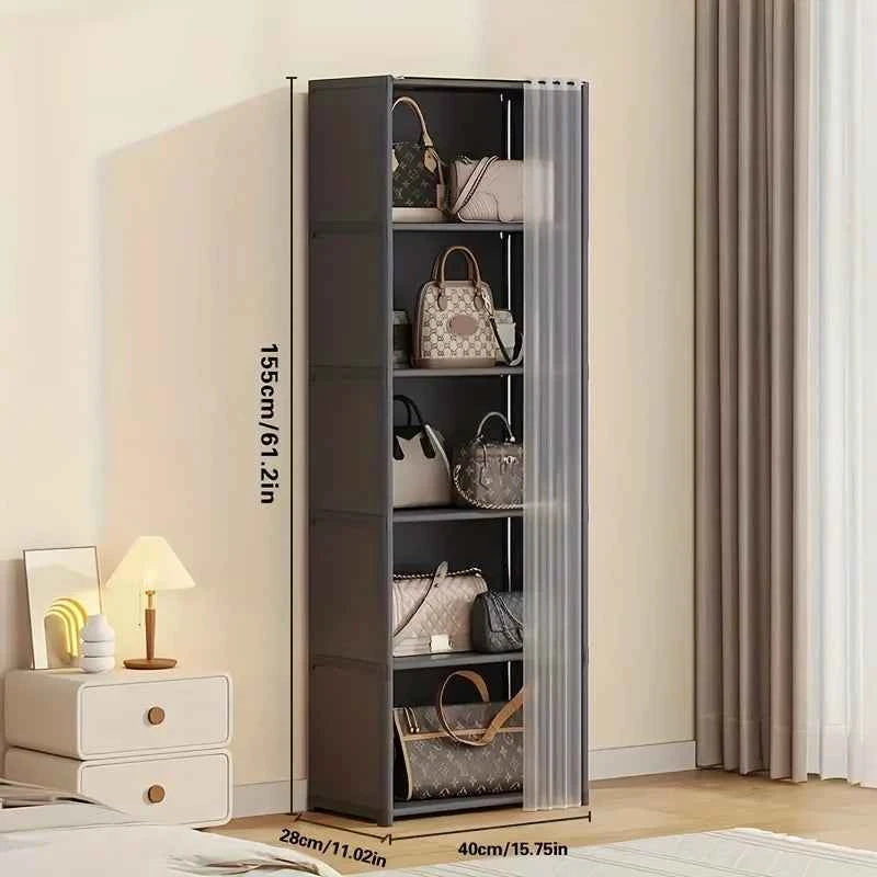 A Versatile 6-Tier Storage Shelf That Is Easy to Assemble, Measuring 15.75 Inches.