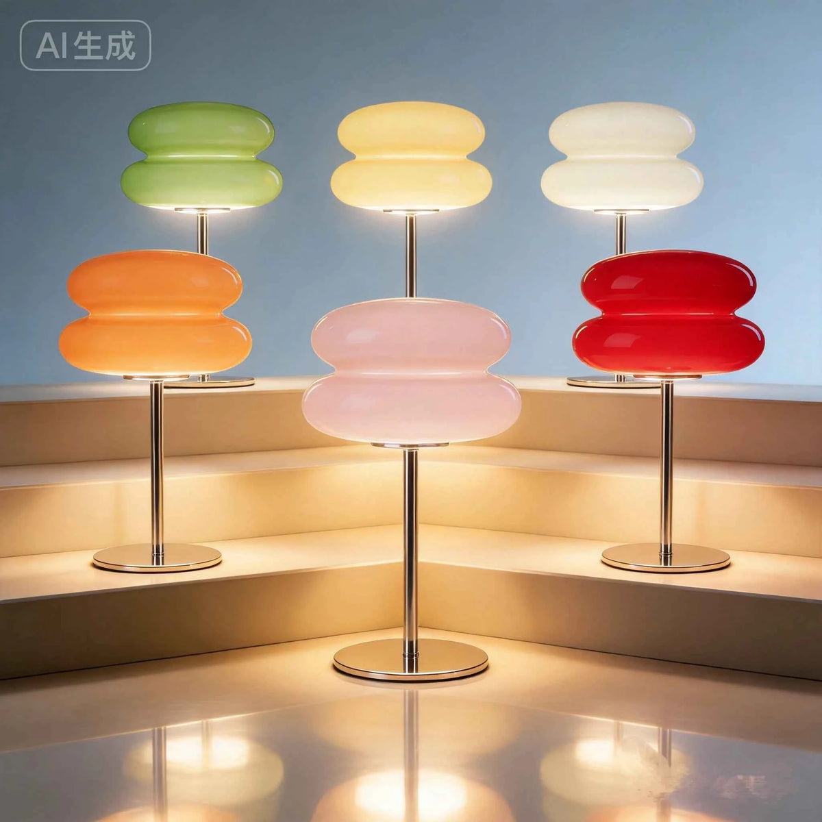 Bread Shape LED Table Lamp, USB Rechargeable, Cordless, Touch Control Lamp, Dimmable Ambient Night Light, Battery Operated.