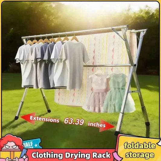 Foldable And Adjustable Laundry Drying Rack. Outdoor Or Indoor, Heavy Duty