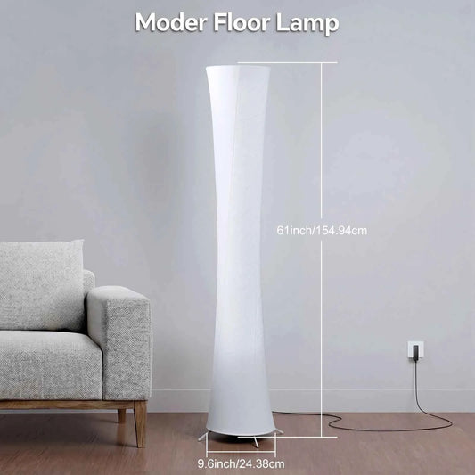 1pc Round Smart Floor Lamp, Modern RGB Corner Lamp with Tyvek Fabric, Music Sync, Remote Control, LED Floor Lamp.