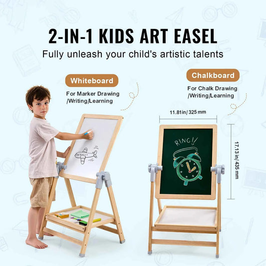 Standing Magnetic Drawing Board WordPad & Art Easel with Painting Accessories. Children Educational Toys for Kids.