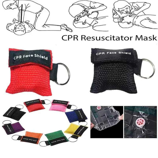 1~10pc Outdoor Rescue Health Care Tools. Jetting Resuscitator Mask Key chain. First Aid Emergency Face Shield CPR Mask Professional