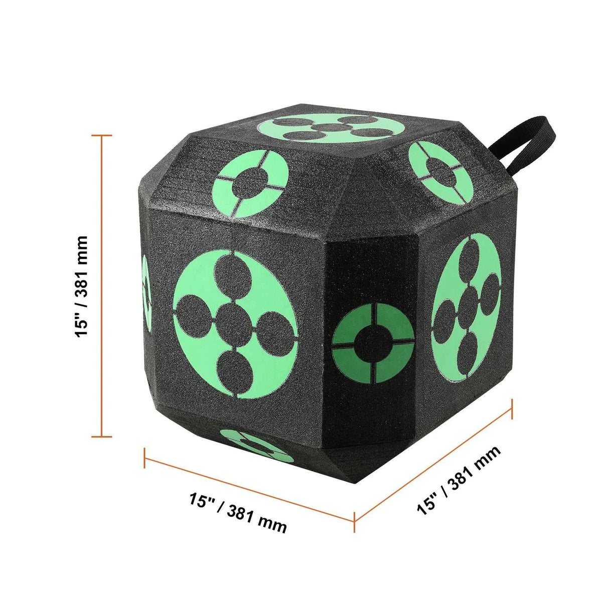 All-side Shotting Outdoor Portable Archery Target with Carry Handle. Easy Arrow Removal. Visibility Easy to Transport