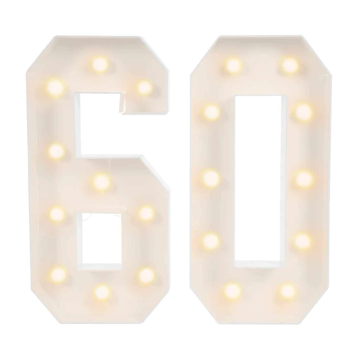 30/40/50/60 LED Light Up Numbers. 30th/40th/50th/60th Birthday Party Decoration Light Up Numbers