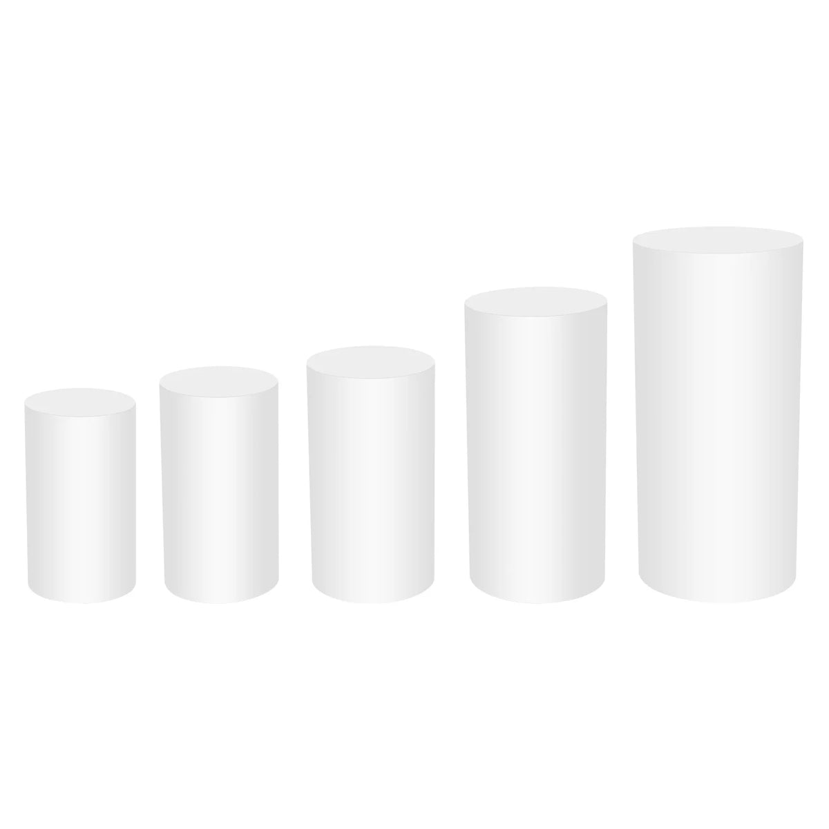 5PCS Cylinder Cake Display Stand Set. Round Cylindrical Dessert Display Pedestal.