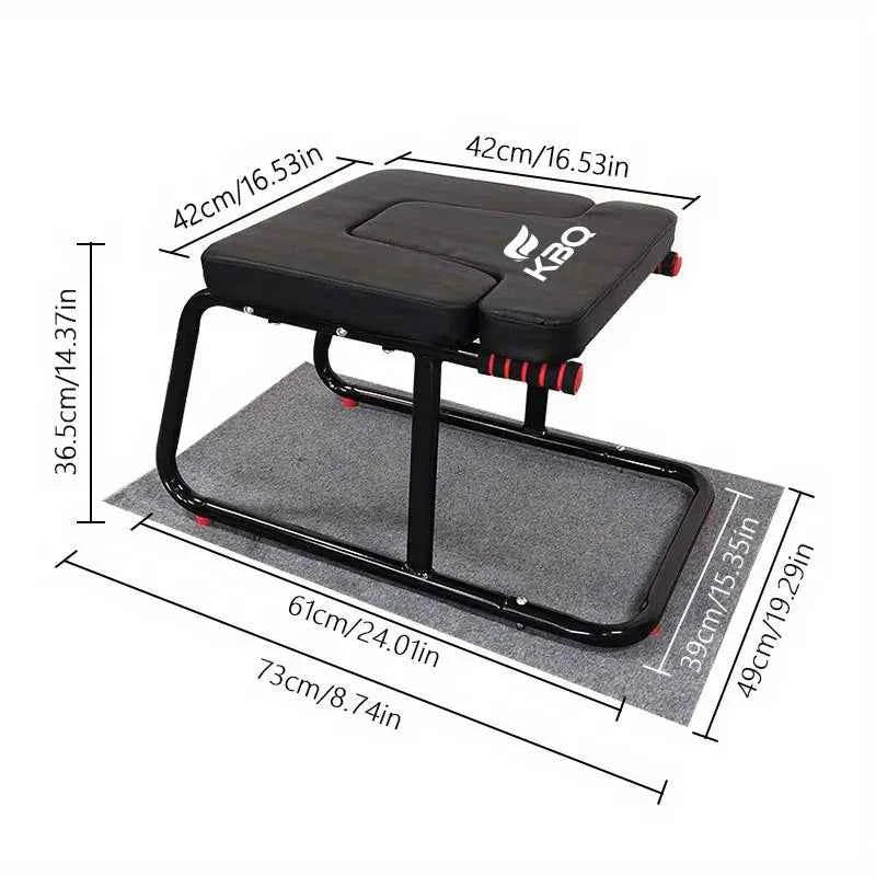 Home multifunctional inverted stool, double armrest yoga headrest bench, vertical yoga chair for balance training
