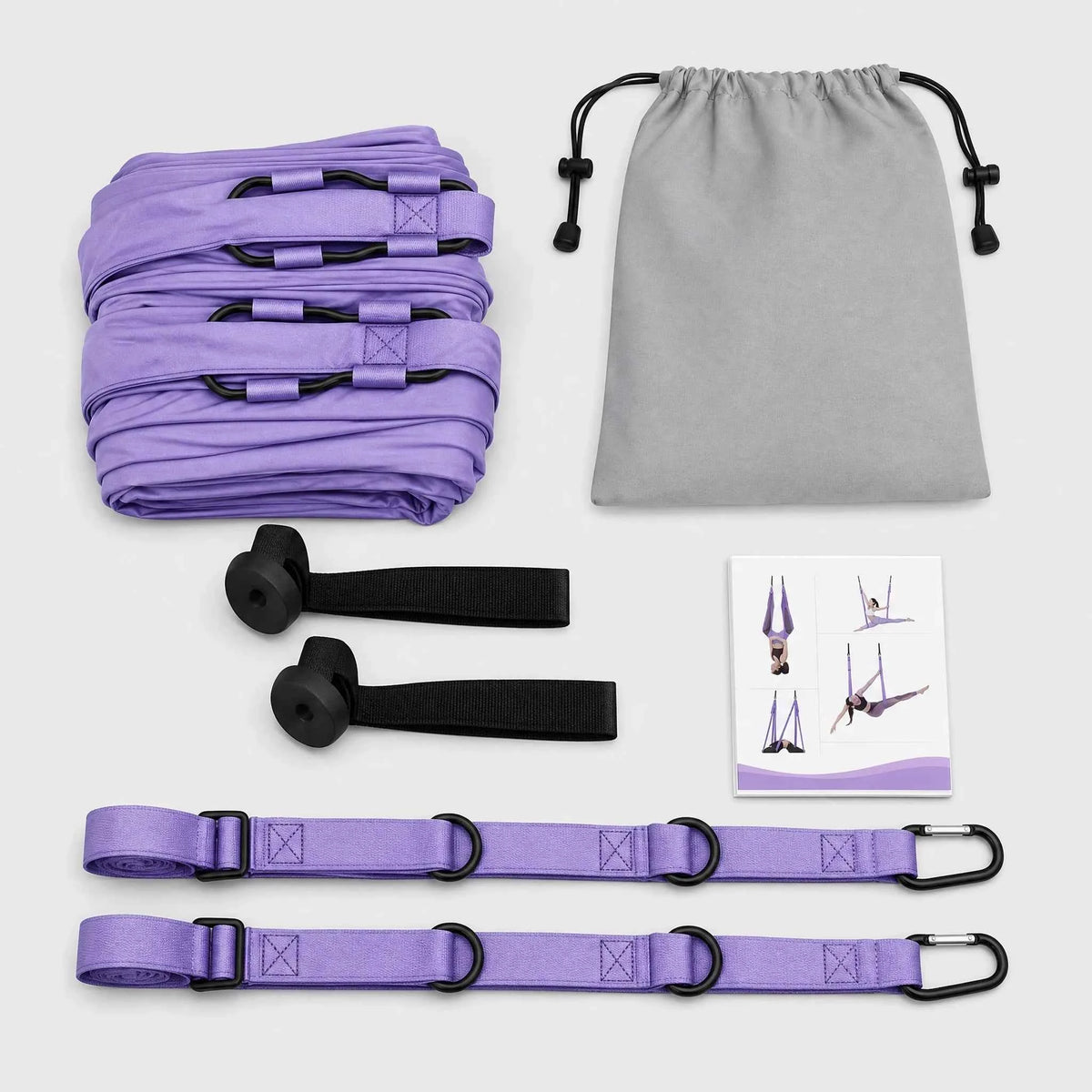 Advanced Purple Aerial Yoga Rope - Professional Home Yoga Assistant, Luxury Fitness Gear, Single Piece