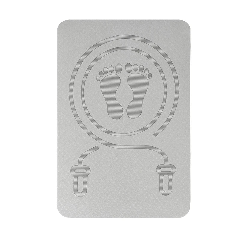 6MM Shock Absorbing Exercise Mat. Anti-noise, Yoga Mat, TPE Skipping Mat, Fitness Pad