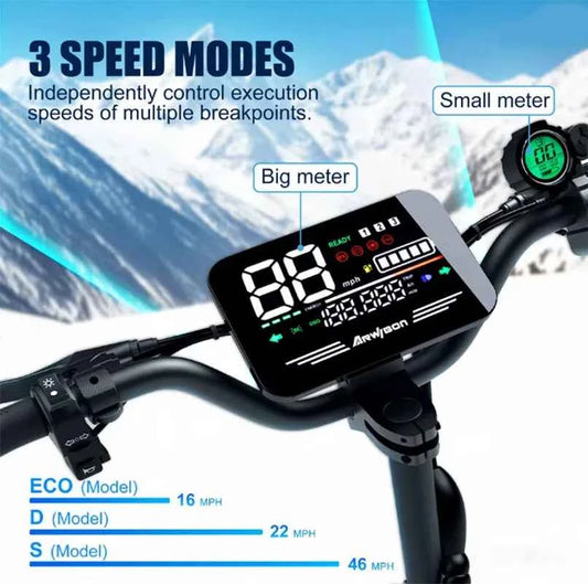 Arwibon 5600W Adult Electric Scooter, Dual Motor, Top Speed 46MPH, 60V27AH, 11-inch Off-Road Tires, Sport Folding E-Scooter with Seat