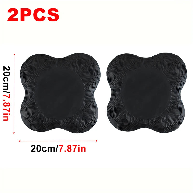 2Pcs TPE Yoga Kneeling Mats. Thickened Anti Slip Yoga Kneeling Protective Pad. For Elbows and Knees.