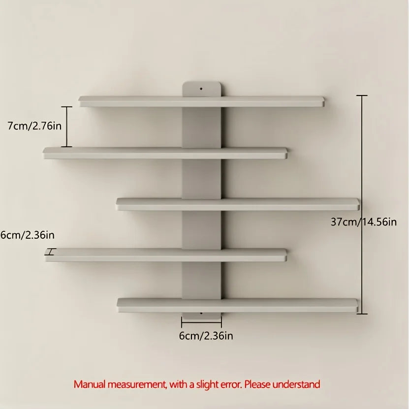 4-Piece Set of Collectible Floating Wall Racks, Multi-Tiered Wall Shelving Units, Versatile Display Stands, Suitable for Office and Home Decor, Ideal for Storing Statues and Small Figurines, Decorative Shelves, Functional Sto