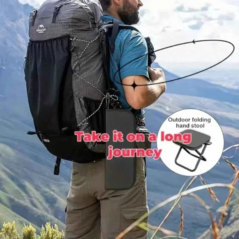 Collapsible Camping Stool with Storage Bag. Lightweight Portable 330 Lbs for Travel, Fishing, Picnic