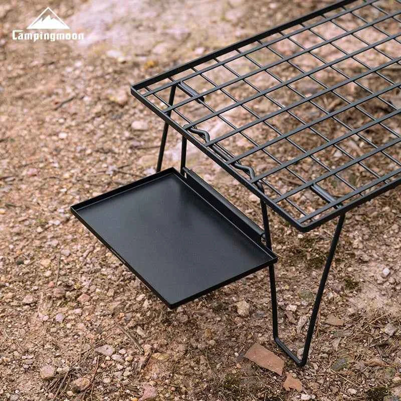 CAMPINGMOON T-230 Simple Field Rack Folding Table, Iron. Multi functional Outdoor. table Can be Multi layer Paired