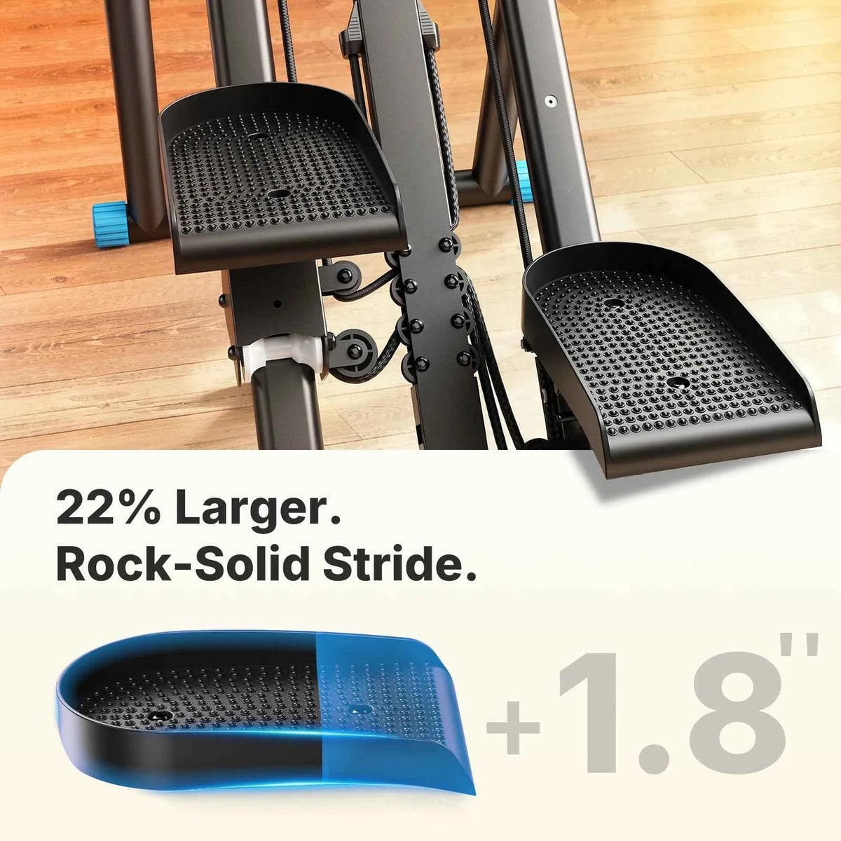 Stair Stepper. Foldable. Full Body Workout. Silent Multi-functional. Adjustable Fitness Climbing Machine for Home.