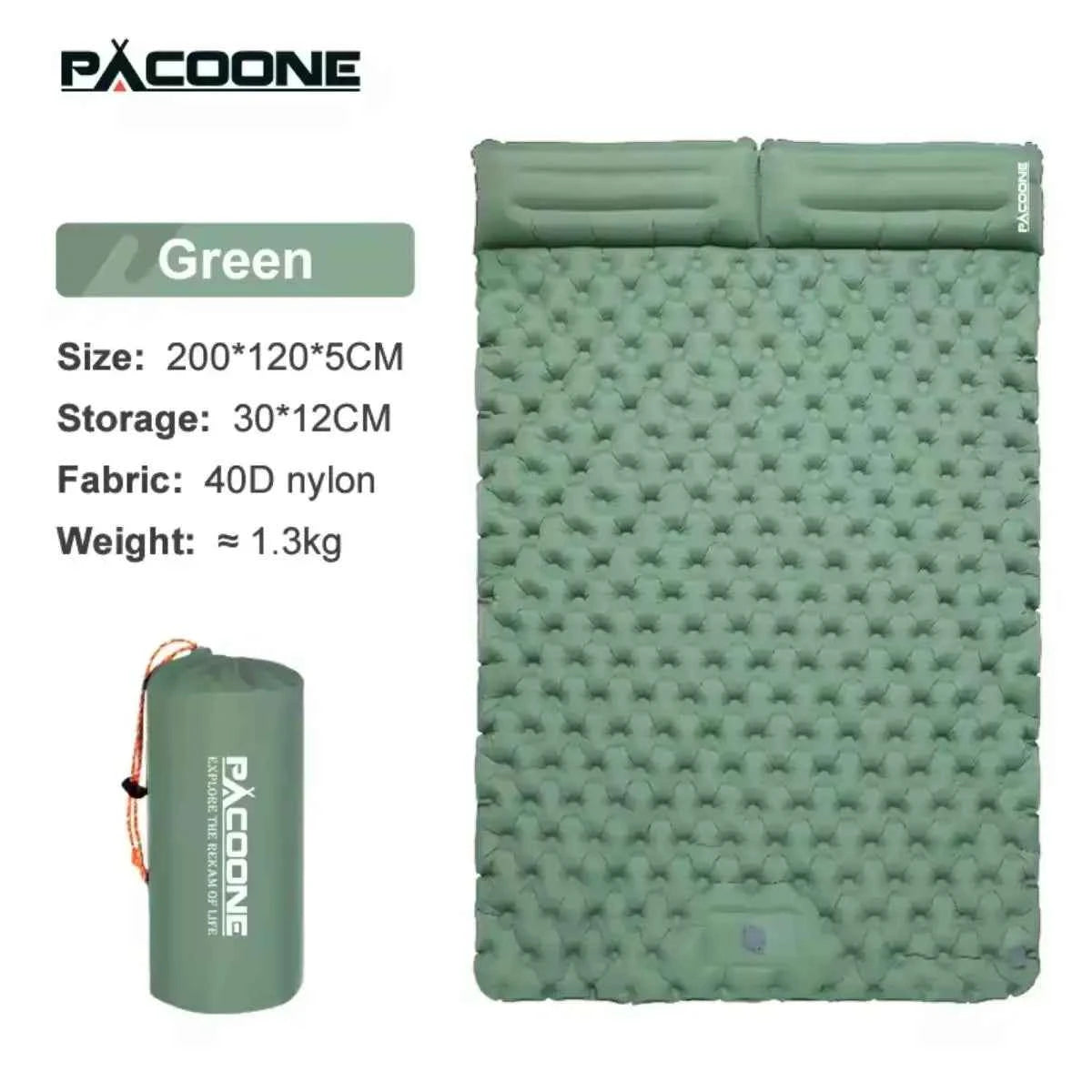 Foldable Outdoor Camping Inflatable Mattress - Warm, Ultra-Wide, Thick, Ultra-Light - Double-Use for Indoor Sleeping,