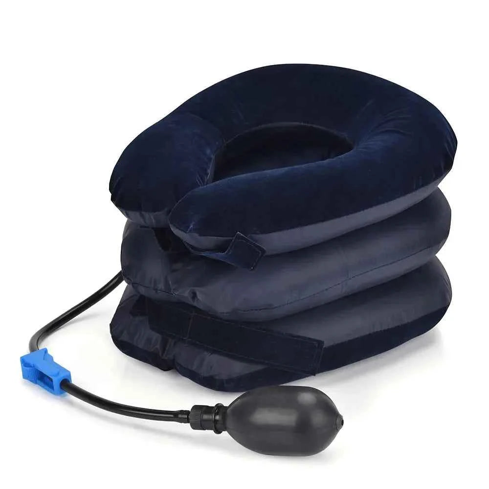 1 Pack Adjustable Inflatable Neck Pillow, - Ergonomic Inflatable Travel Pillow - Ideal Holiday Gift for Friends and Family,