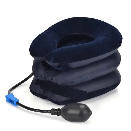 1 Pack Adjustable Inflatable Neck Pillow, - Ergonomic Inflatable Travel Pillow - Ideal Holiday Gift for Friends and Family,