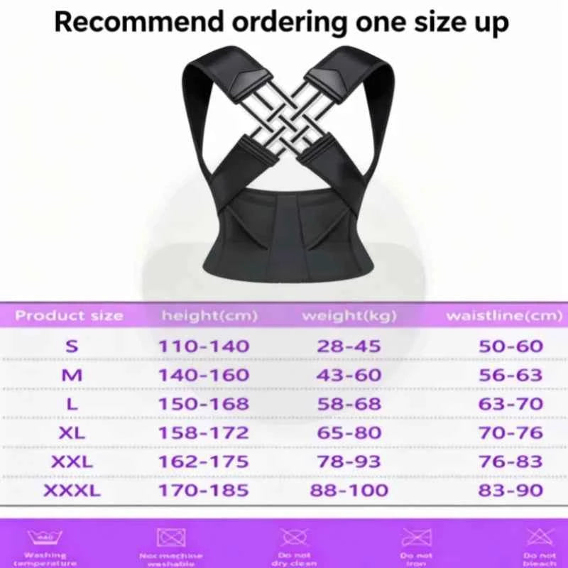 "Unisex Adult Hunchback Corrector, Posture Correction Shoulder Strap, Back Straightening Posture Aid, Brace — Breathable & Comfortable, Ideal for Daily Home Use and Fitness Shaping