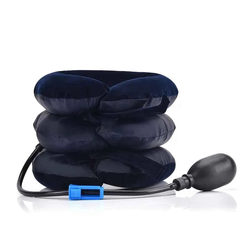 1 Pack Adjustable Inflatable Neck Pillow, - Ergonomic Inflatable Travel Pillow - Ideal Holiday Gift for Friends and Family,