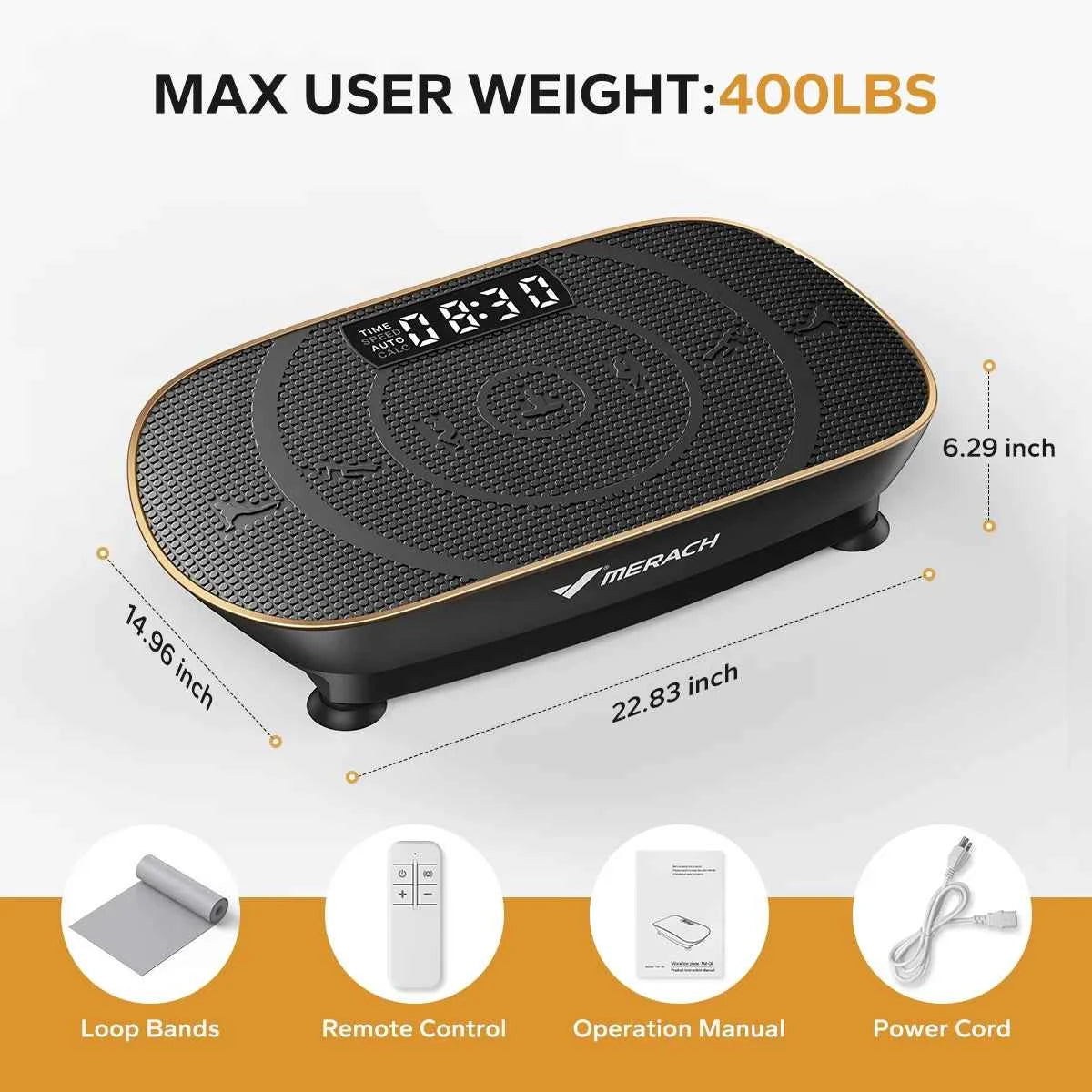 MERACH Vibration Plate Exercise Machine For A Whole Body Workout