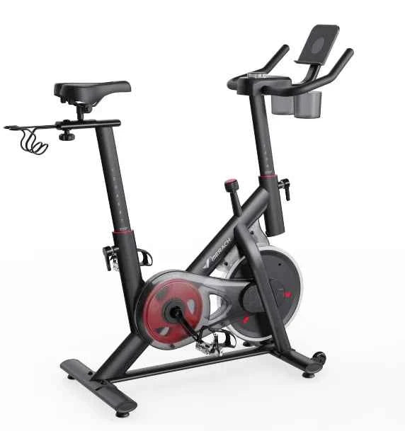 MERACH Exercise Bike Brake Pad/Magnetic Stationary Bike with Exclusive App. Low Noise. Indoor Cycling Bike with Fitness Courses
