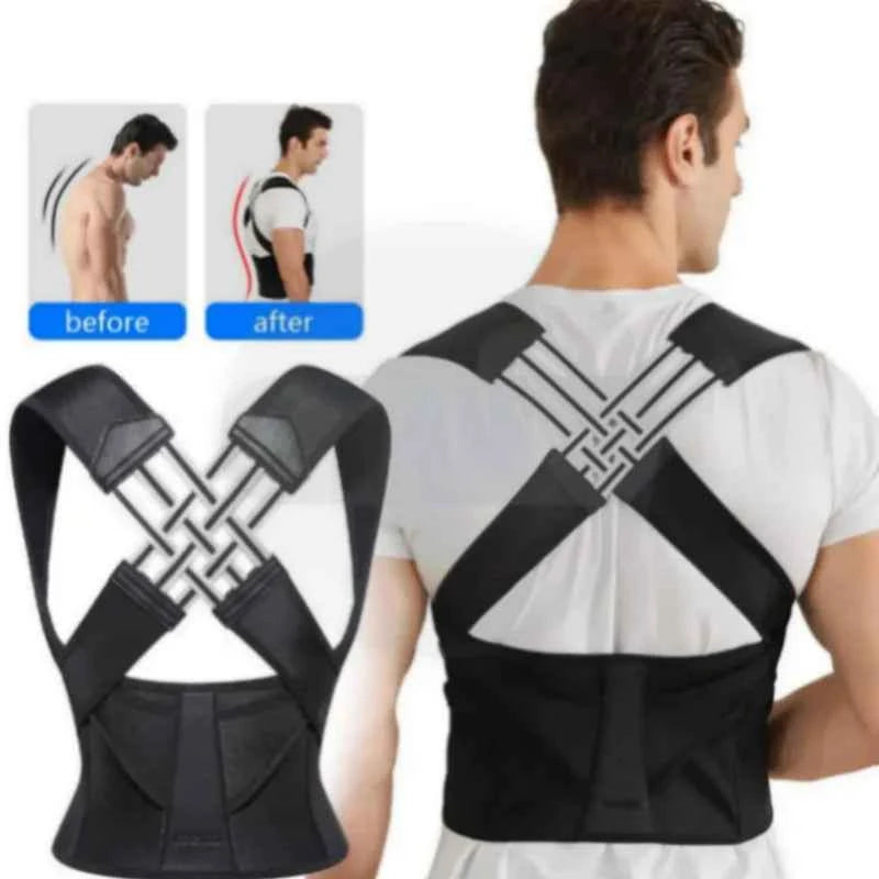 "Unisex Adult Hunchback Corrector, Posture Correction Shoulder Strap, Back Straightening Posture Aid, Brace — Breathable & Comfortable, Ideal for Daily Home Use and Fitness Shaping