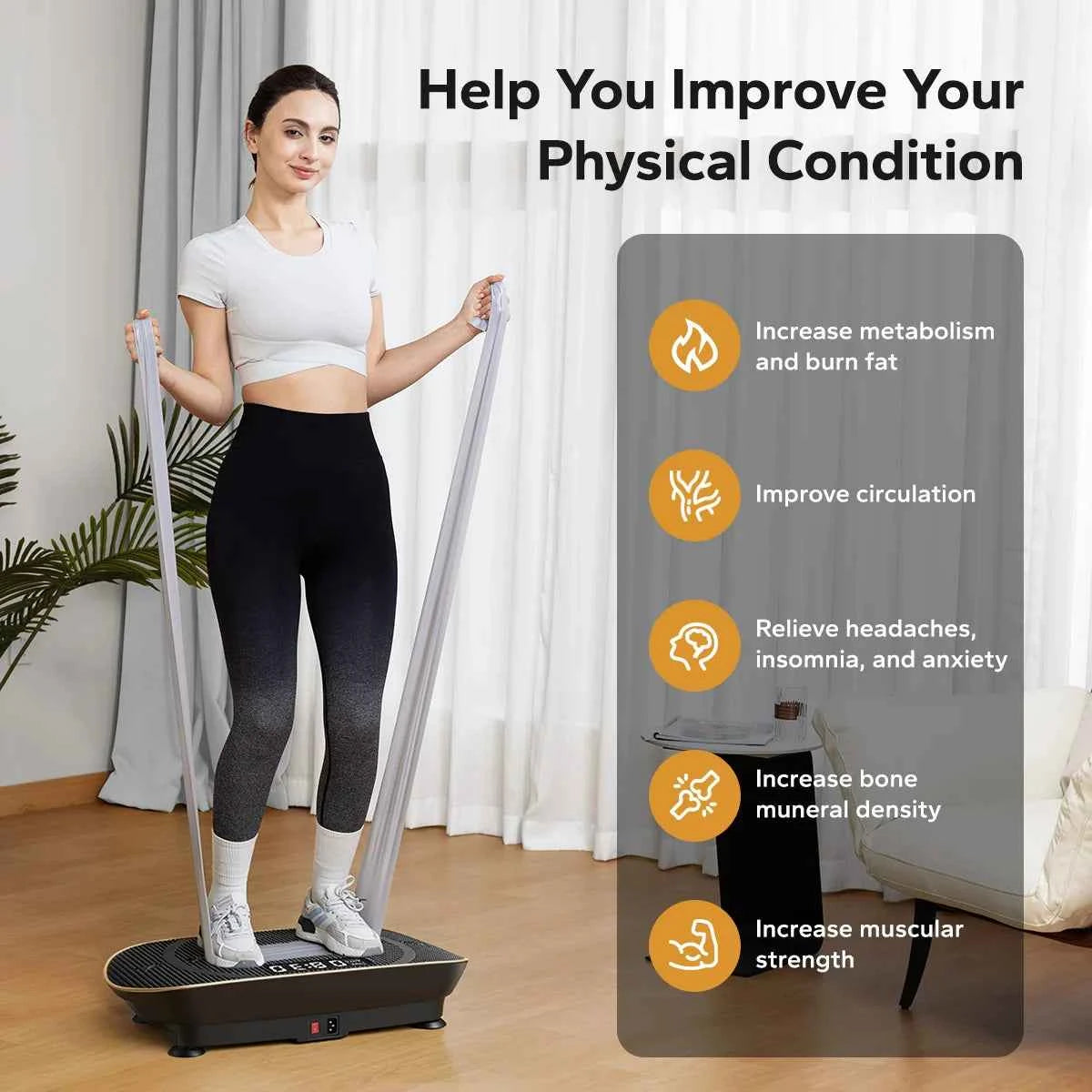 MERACH Vibration Plate Exercise Machine For A Whole Body Workout