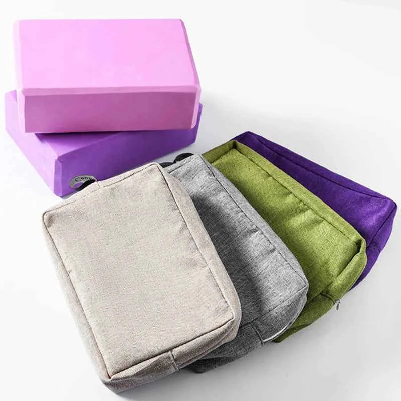 EVA Yoga Block Set, Pilates Brick Fitness Belt Set for Exercise. Training Block Brick, Stretching Belt With Bag