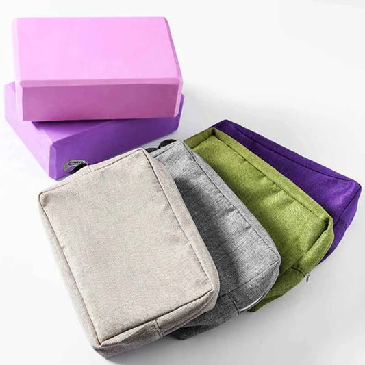 EVA Yoga Block Set, Pilates Brick Fitness Belt Set for Exercise. Training Block Brick, Stretching Belt With Bag