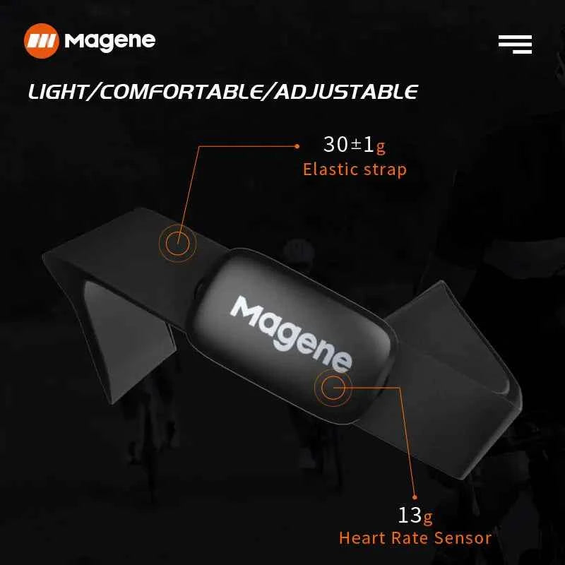 Magene Mover H64 Heart Rate Sensor. Dual Mode and Bluetooth With Chest Strap.