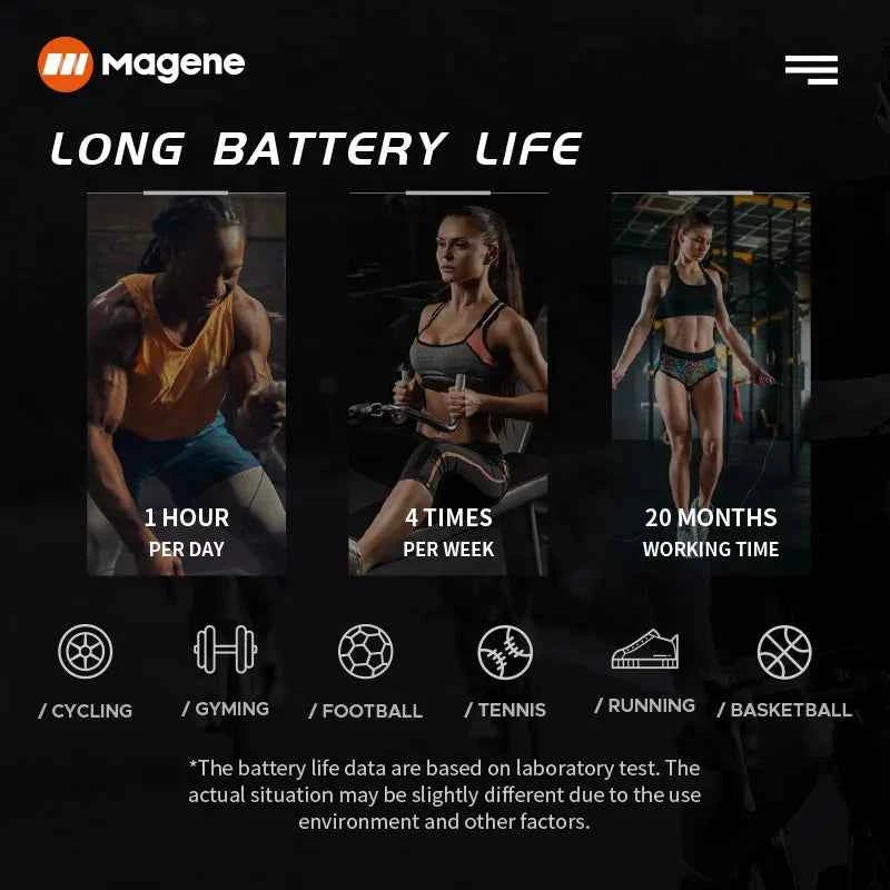 Magene Mover H64 Heart Rate Sensor. Dual Mode and Bluetooth With Chest Strap.
