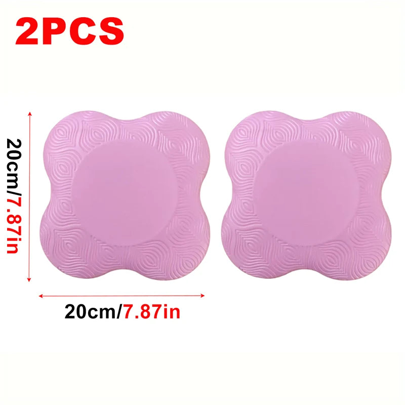 2Pcs TPE Yoga Kneeling Mats. Thickened Anti Slip Yoga Kneeling Protective Pad. For Elbows and Knees.