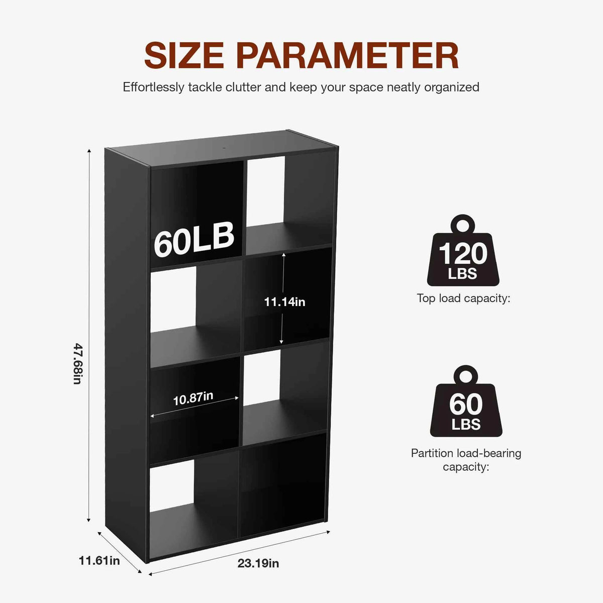JHK 9 Cube Wooden Storage or Bookcase Organizer.