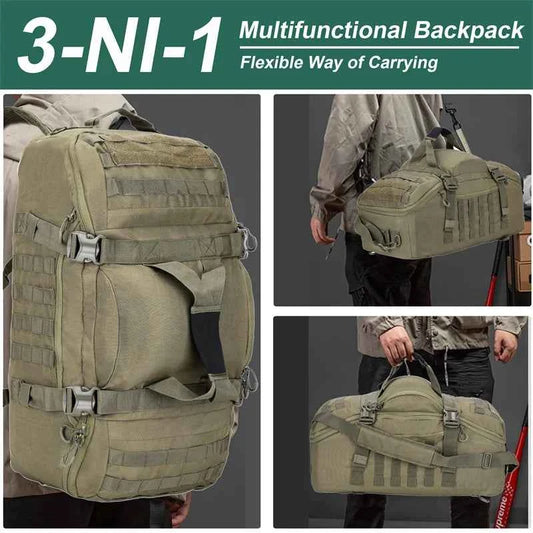 LQARMY 30L 45L 80L Outdoor Mountaineering Bag, Molle Tactical Backpack, Large Duffel Bag, Hiking, Camping, and Travel Bags