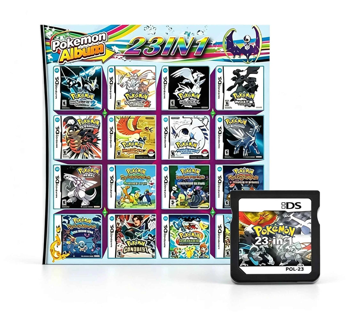 4300 in 1 Compilation Pokemon Game Cards, DS NDS 3DS 3DS NDSL Game Cartridge Card Video Game. Handheld Player (R4 card)
