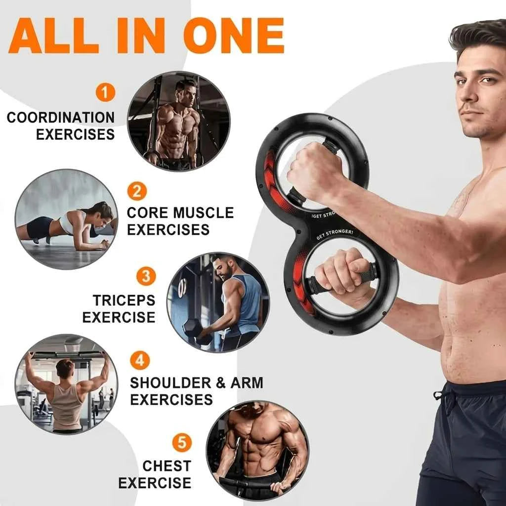 1pc 8-Shaped Arm Strength Trainer, Wrist And Forearm Exerciser, Multifunctional For Arm Muscle Building, Strength Training, Workout