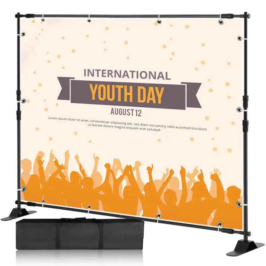 Background Stand Photo Frame Photography Crossbar Wedding Outdoor Bithday Decoration School Photographic Backdrop Party