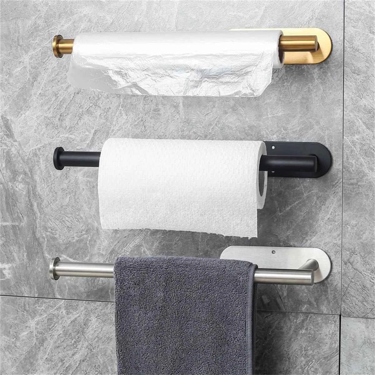 Paper Towel Holders With Adhesive Roll For Small Spaces.