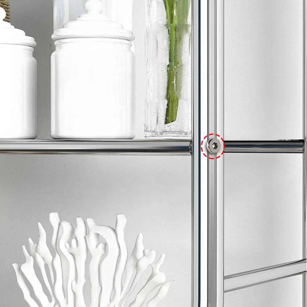 2/3-Tier Freestanding Over The Toilet Storage. Metal Bathroom Shelves with Paper Holder and Removable