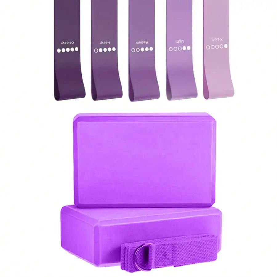 2‑Pack High‑Density Foam Yoga Bricks, Lightweight Support Blocks for Gym, Dance, Fitness, Pilates
