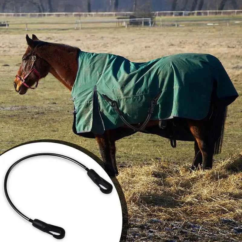 Horse Blanket Sheet with Elastic Leg Straps, Replacement Horse Blanket. Leg Strap Comfortable. Animal Sheet Fixing Belt For Outdoor.