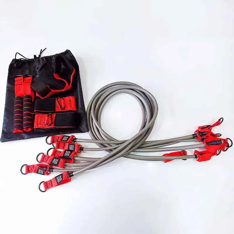 Resistance Strap with Handle: Used for Muscle Training, Strength Building,  Yoga, Home Fitness Equipment - Natural