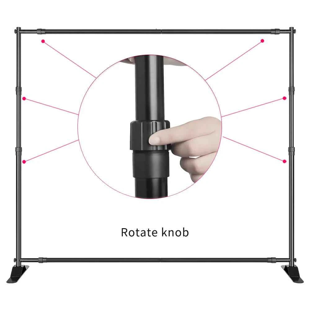 Background Stand Photo Frame Photography Crossbar Wedding Outdoor Bithday Decoration School Photographic Backdrop Party