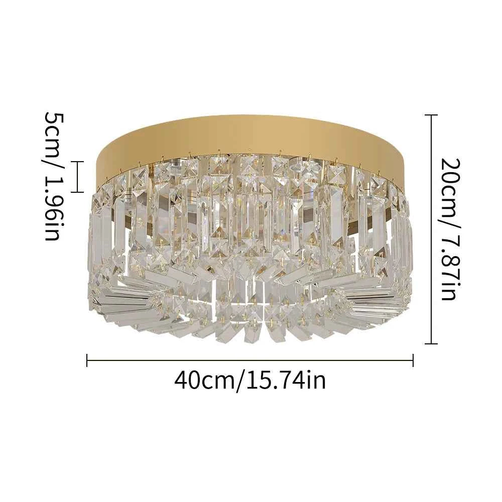Gold Luxury Crystal Ceiling Lamp.  Modern Chandeliers Decoration. Led Ceiling Lights. Lighting Fixture Diameter 40-50cm