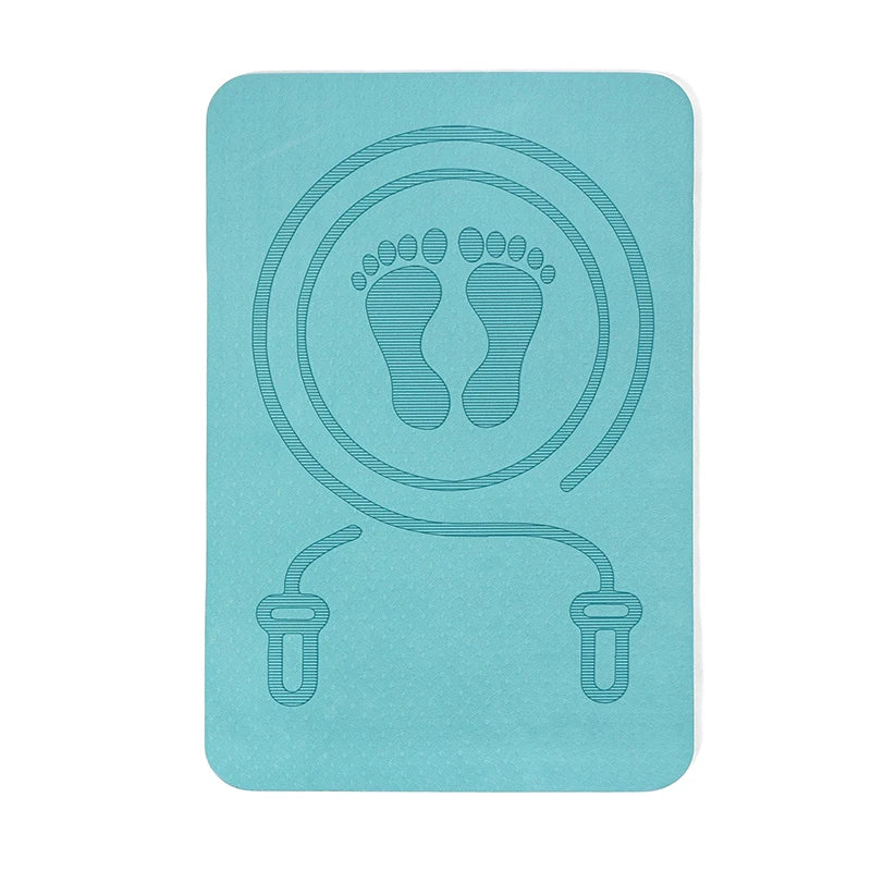 6MM Shock Absorbing Exercise Mat. Anti-noise,  Yoga Mat, TPE Skipping Mat, Fitness Pad