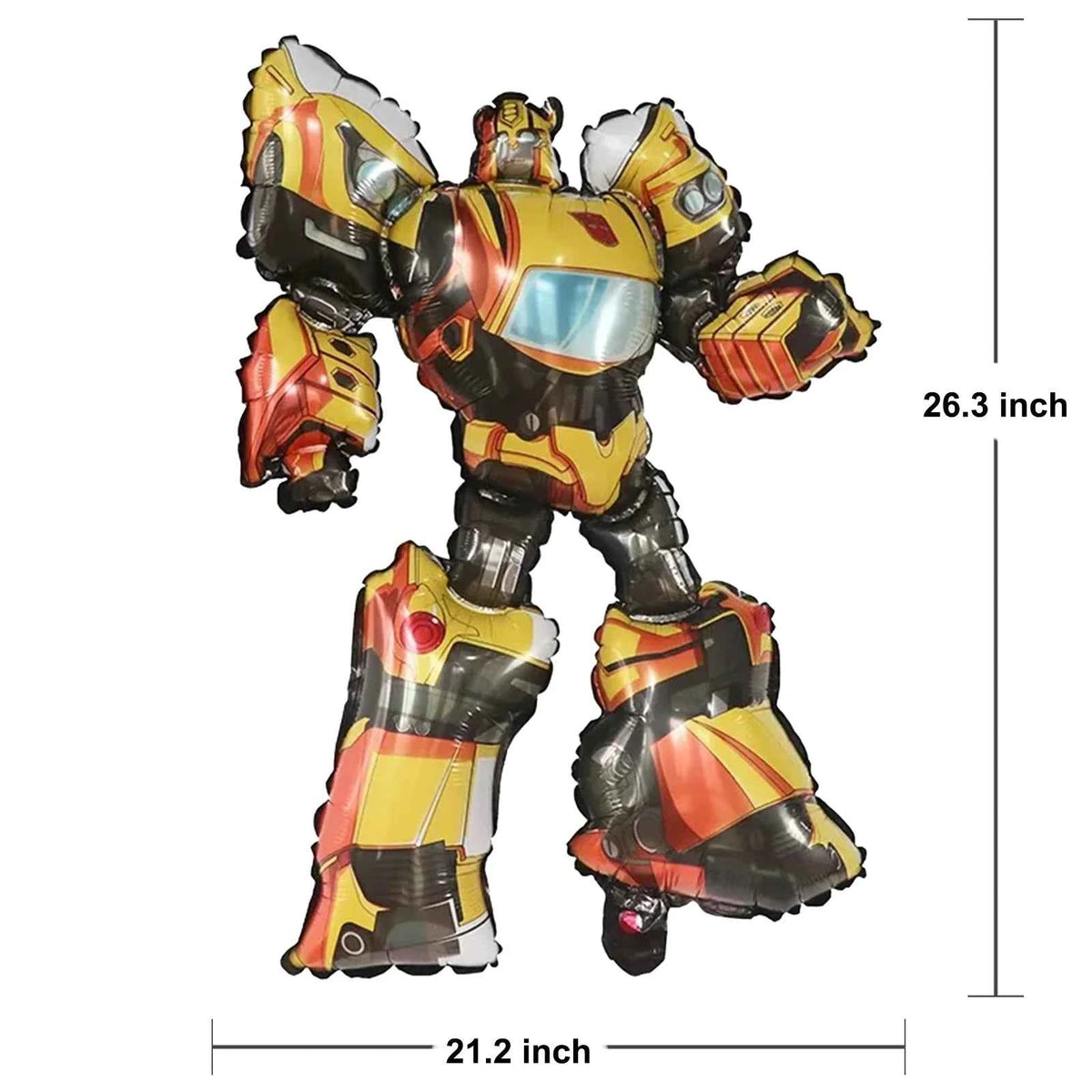 7Pcs Transformers Balloons, Cool Optimus Prime, Megatron, Bumblebee. Aluminum Foil Balloons for Party Decorations