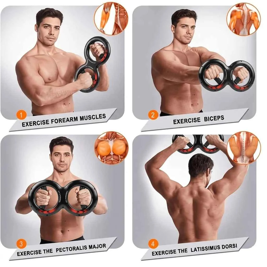1pc 8-Shaped Arm Strength Trainer, Wrist And Forearm Exerciser, Multifunctional For Arm Muscle Building, Strength Training, Workout