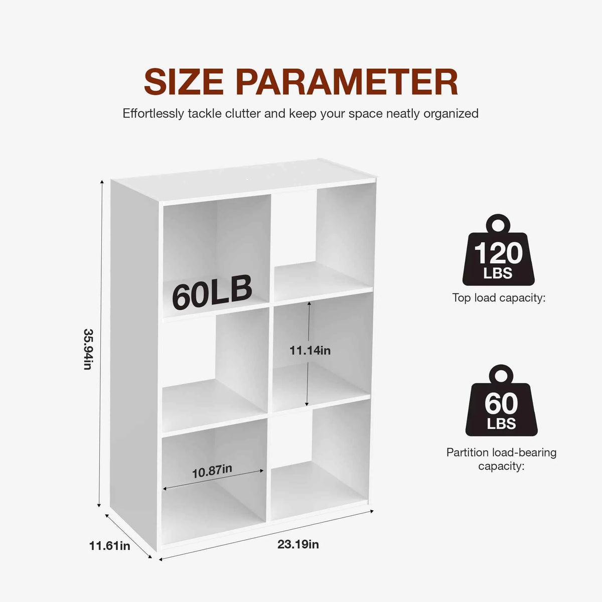 JHK 9 Cube Wooden Storage or Bookcase Organizer.