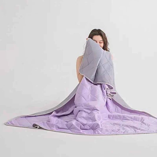 Queen Size Cooling Blanket - Breathable & Lightweight Cooling Comforter, Ice Silk Thin Quilt